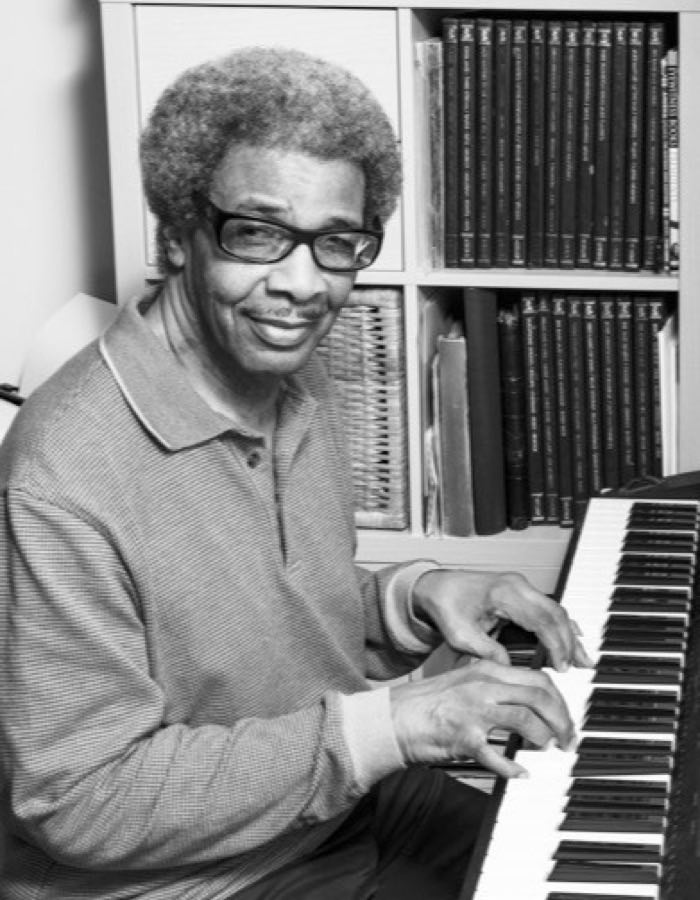 Charles Covington at the keyboard