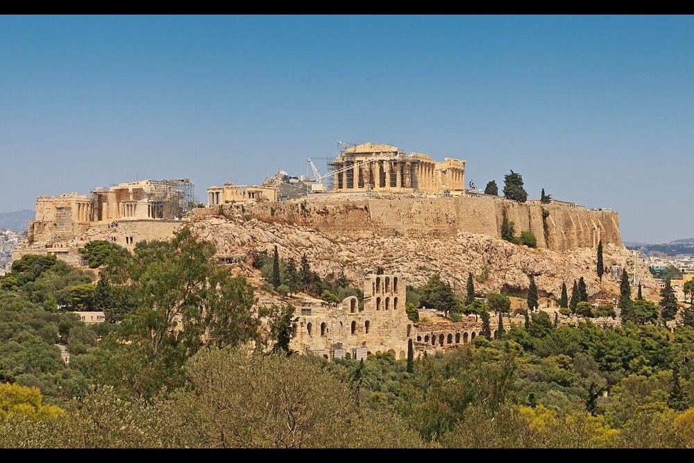 The Acropolis seen from Philopappos Hill