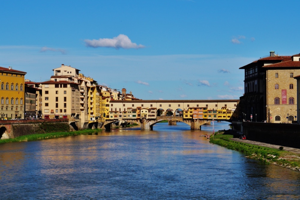 The Ponte Vecchio over the Arno, Florence